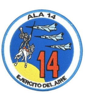 Parche Termoadhesivo Ala 14 Los Llanos Ejercito del Aire 9 Cm