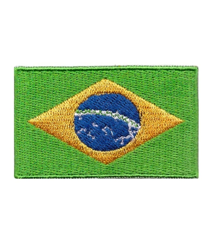 Parche Termoadhesivo Bandera de Brasil 6cm