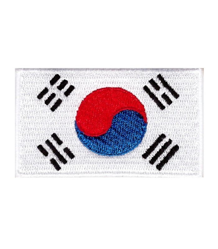 Parche Termoadhesivo Bandera de Corea del Sur 6cm