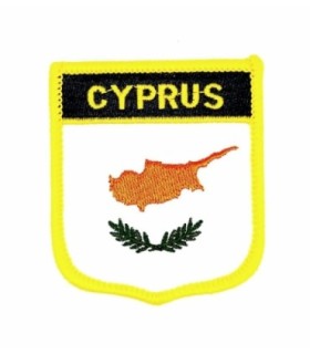 Parche Termoadhesivo Bandera escudo Chipre 7x6 cm