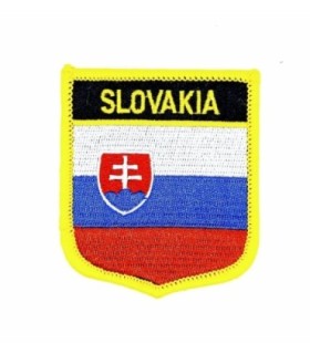 Parche Termoadhesivo Bandera escudo Eslovaquia 7x6 cm