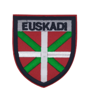 Parche Termoadhesivo Bandera Escudo Euskadi 7,8x7cm