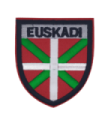 Parche Termoadhesivo Bandera Escudo Euskadi 7,8x7cm