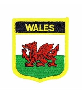 Parche Termoadhesivo Bandera escudo Gales 7x6 cm