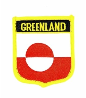 Parche Termoadhesivo Bandera escudo Groenlandia 7x6 cm