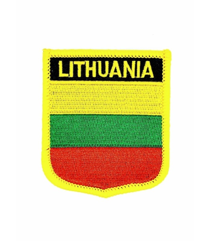 Parche Termoadhesivo Bandera escudo Lituania 7x6 cm
