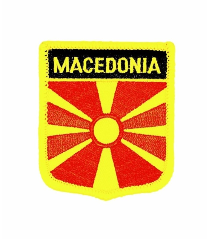 Parche Termoadhesivo Bandera escudo Macedonia 7x6 cm