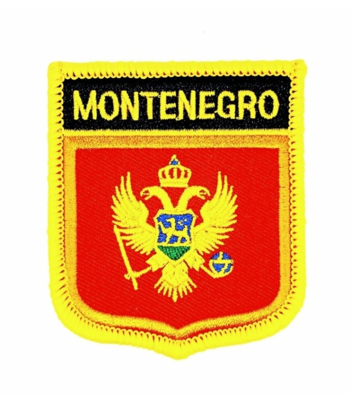 Parche Termoadhesivo Bandera escudo Montenegro 7x6 cm