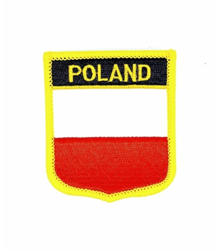Parche Termoadhesivo Bandera escudo Polonia 7x6 cm