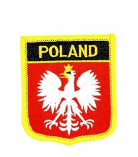 Parche Termoadhesivo Bandera escudo Polonia aguila 7x6 cm