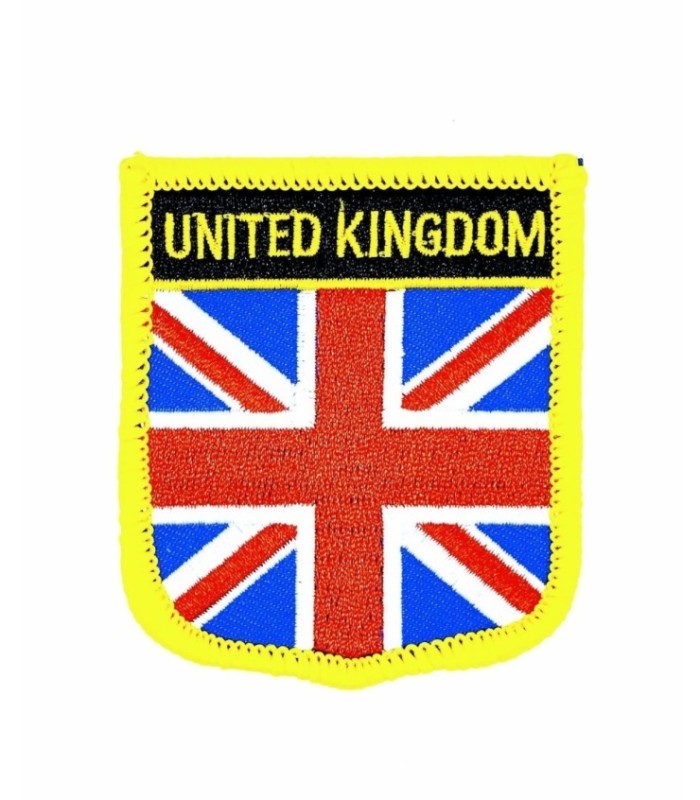 Parche Termoadhesivo Bandera escudo Reino Unido 7x6 cm