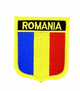 Parche Termoadhesivo Bandera escudo Rumania 7x6 cm
