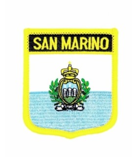 Parche Termoadhesivo Bandera escudo San Marino 7x6 cm