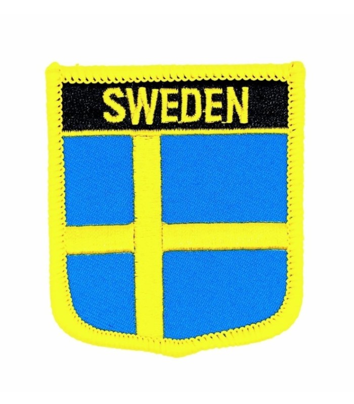 Parche Termoadhesivo Bandera escudo Suecia 7x6 cm