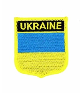 Parche Termoadhesivo Bandera escudo Ucrania 7x6 cm
