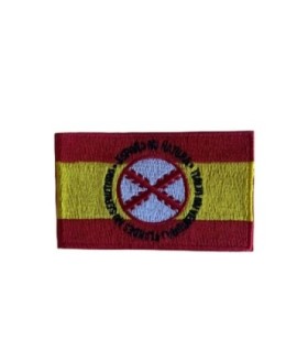 Parche Termoadhesivo Bandera España Lema Tercios de Flandes 8x5cm
