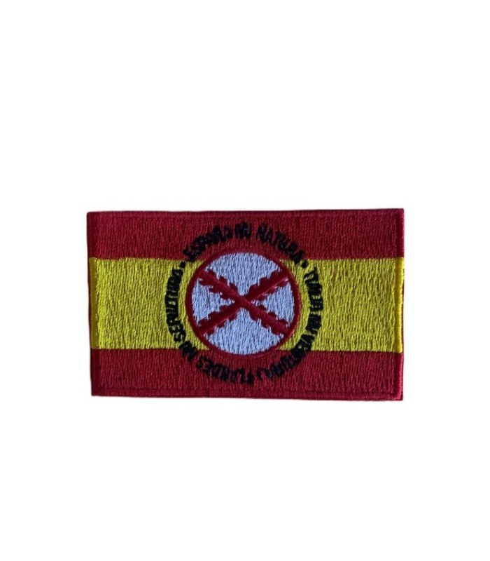 Parche Termoadhesivo Bandera España Lema Tercios de Flandes 8x5cm