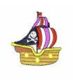 Parche Termoadhesivo Barco pirata 7x6,5 cm