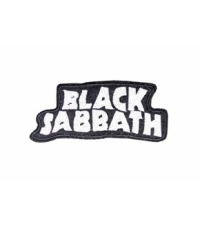 Parche Termoadhesivo Black Sabbath white 10,5x4,5cm
