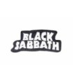 Parche Termoadhesivo Black Sabbath white 10,5x4,5cm
