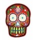 Parche Termoadhesivo Calavera Katrina red big 10x7,5 cm