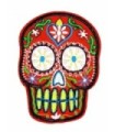 Parche Termoadhesivo Calavera Katrina red big 10x7,5 cm