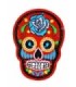 Parche Termoadhesivo Calavera Katrina red small 7x5 cm