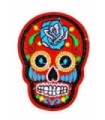 Parche Termoadhesivo Calavera Katrina red small 7x5 cm