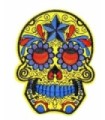 Parche Termoadhesivo Calavera Katrina white big mod1 10x7,5 cm