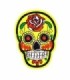 Parche Termoadhesivo Calavera Katrina yellow small 7x5 cm