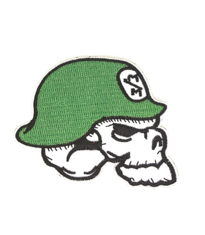 Parche Termoadhesivo Calavera Militar 8x6cm