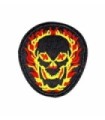Parche Termoadhesivo Calavera on fire 6 x 5,5 cm