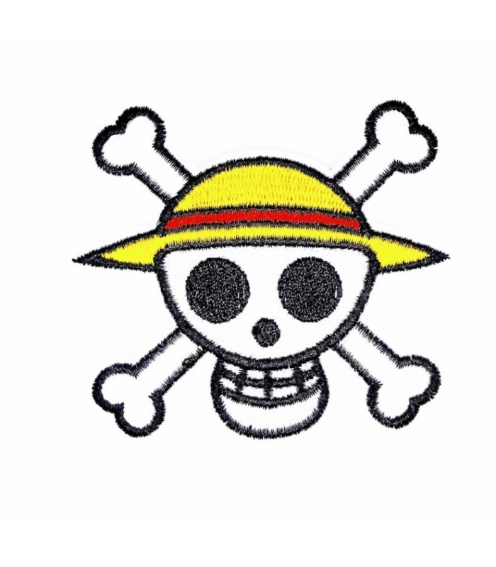 Parche Termoadhesivo Calavera One Piece 8x6,5cm