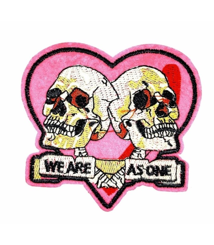 Parche Termoadhesivo Calaveras we are as one 9x8,5 cm