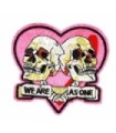 Parche Termoadhesivo Calaveras we are as one 9x8,5 cm