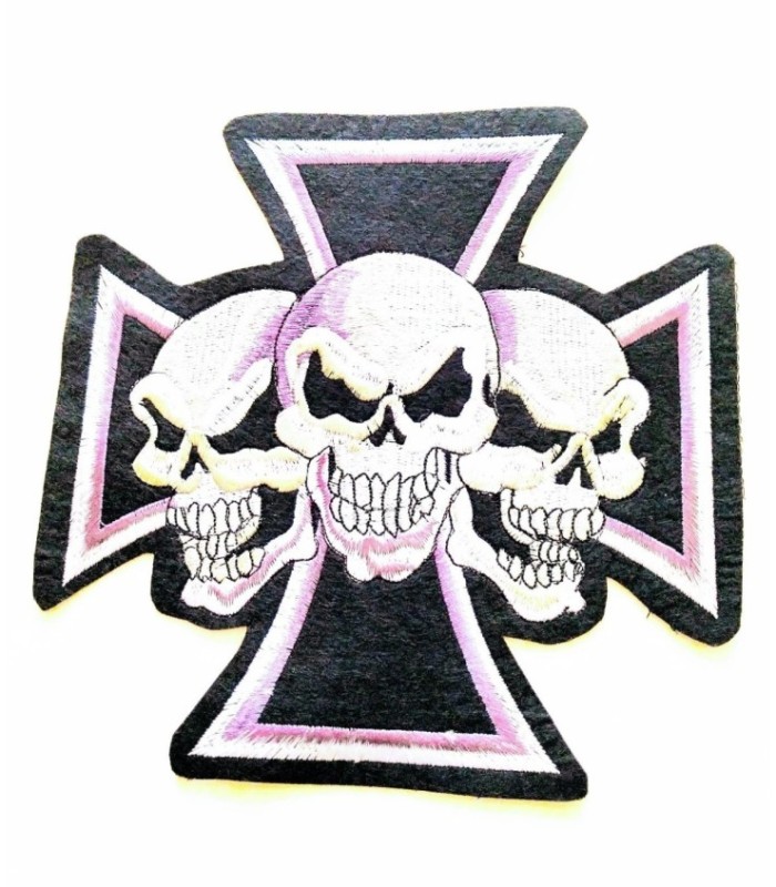 Parche Termoadhesivo Calaveras y Cruz Celta 19,5x19,5cm