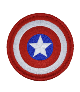 Parche Termoadhesivo Escudo Capitán América 8cm
