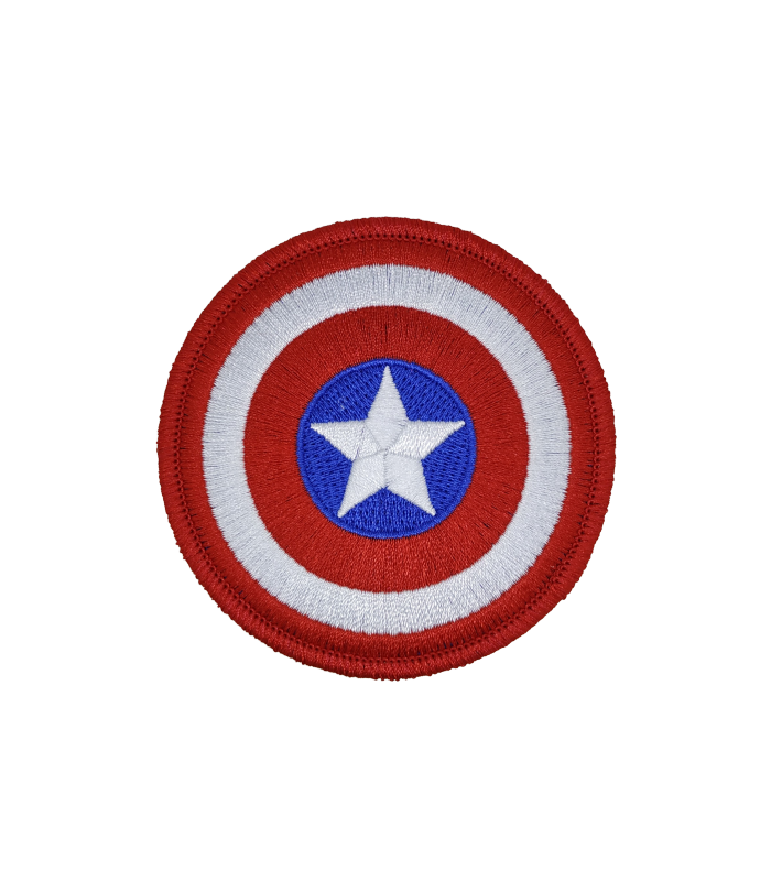 Parche Termoadhesivo Escudo Capitán América 8cm