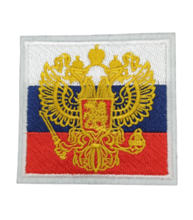 Parche Termoadhesivo Escudo de Armas Bandera Rusia 7,5x7 cm