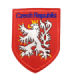 Parche Termoadhesivo Escudo Leon República Checa Rojo 9x6,5cm