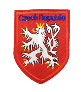 Parche Termoadhesivo Escudo Leon República Checa Rojo 9x6,5cm