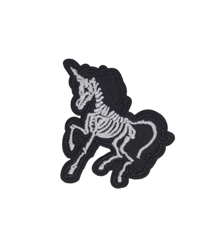 Parche Termoadhesivo Esqueleto Unicornio 7x6,5 cm