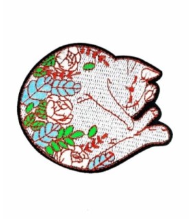 Parche Termoadhesivo Gato durmiendo 7,5x6 cm