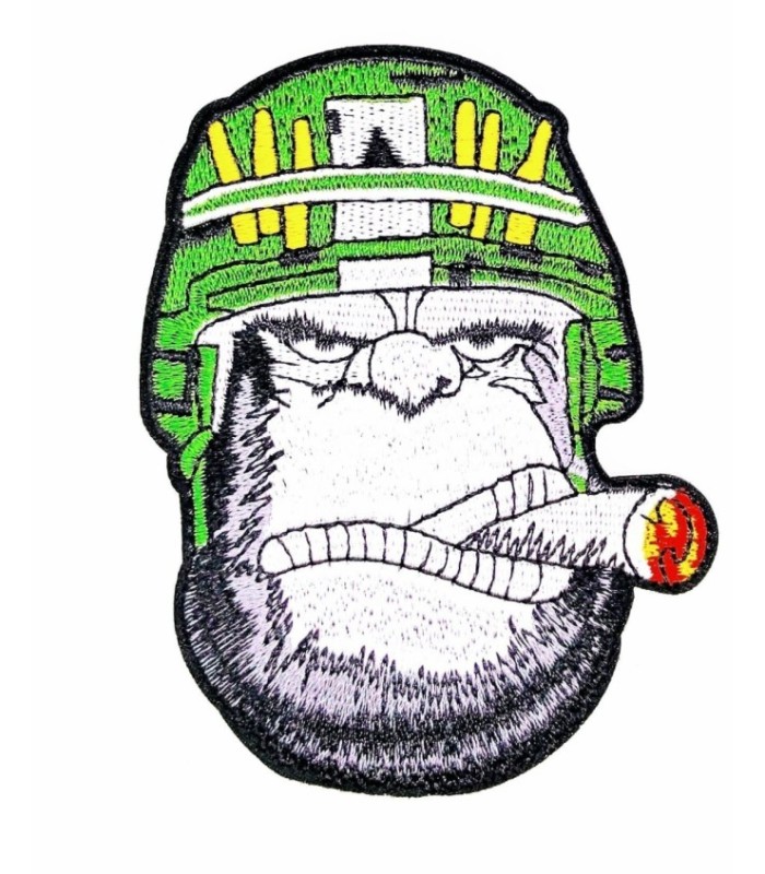 Parche Termoadhesivo Gorila Militar Fumando 10x7cm