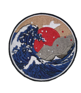 Parche Termoadhesivo Gran Ola de Kanagawa 8,5cm
