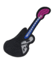 Parche Termoadhesivo Guitarra Electrica 8,5x3,5 cm