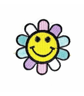 Parche Termoadhesivo Happy flower 6x6 cm
