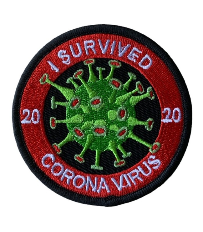Parche Termoadhesivo I Survived Coronavirus 2020 8cm