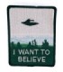 Parche Termoadhesivo I Want To Believe 9cm