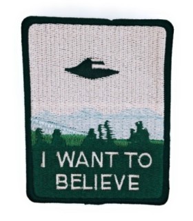 Parche Termoadhesivo I Want To Believe 9cm